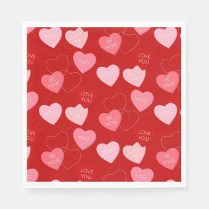 Candy Heart Cascade Serviette