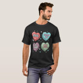 Candy Heart Galentines Singles Anti Valentine s D T-Shirt (Vorne ganz)