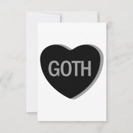 Candy Heart - Goth Dankeskarte