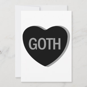 Candy Heart - Goth Feiertagskarte