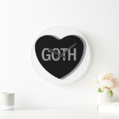 Candy Heart - Goth Große Wanduhr (Zuhause)