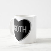 Candy Heart - Goth Kaffeetasse (Vorderseite Links)