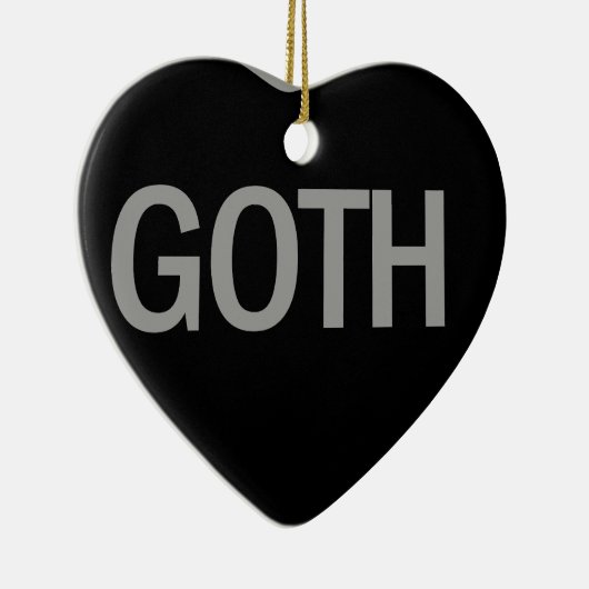 Candy Heart - Goth Keramik Ornament (Rechts)
