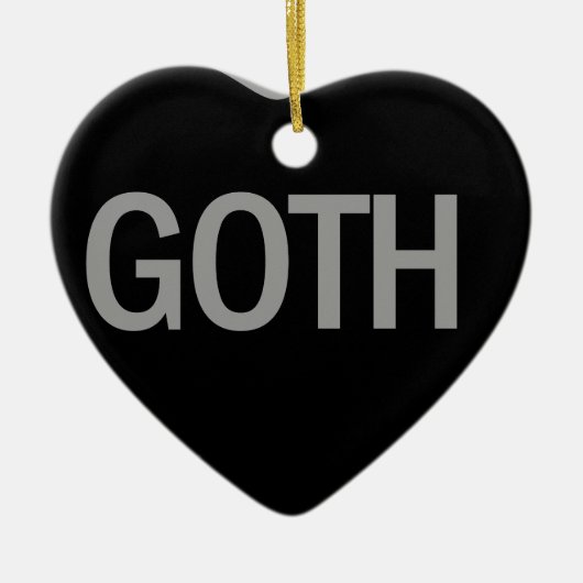 Candy Heart - Goth Keramik Ornament (Vorne)