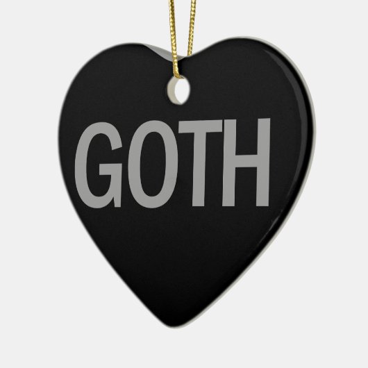Candy Heart - Goth Keramik Ornament (Links)