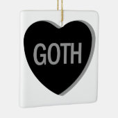 Candy Heart - Goth Keramikornament (Rechts)