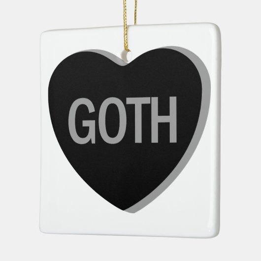 Candy Heart - Goth Keramikornament (Links)