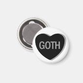 Candy Heart - Goth Magnet (Vorderseite/Rückseite)