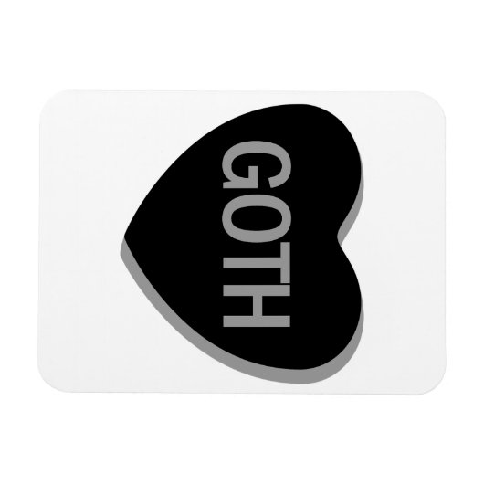 Candy Heart - Goth Magnet (Horizontal)