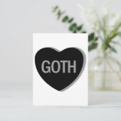 Candy Heart - Goth Postkarte (Stehend Vorderseite)