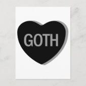 Candy Heart - Goth Postkarte (Vorderseite)