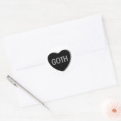 Candy Heart - Goth Runder Aufkleber (Umschlag)