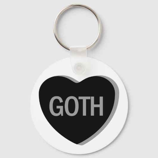 Candy Heart - Goth Schlüsselanhänger (Vorderseite)