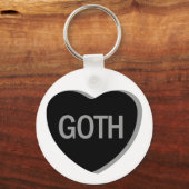 Candy Heart - Goth Schlüsselanhänger (Vorderseite)