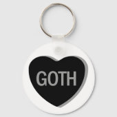 Candy Heart - Goth Schlüsselanhänger (Rückseite)