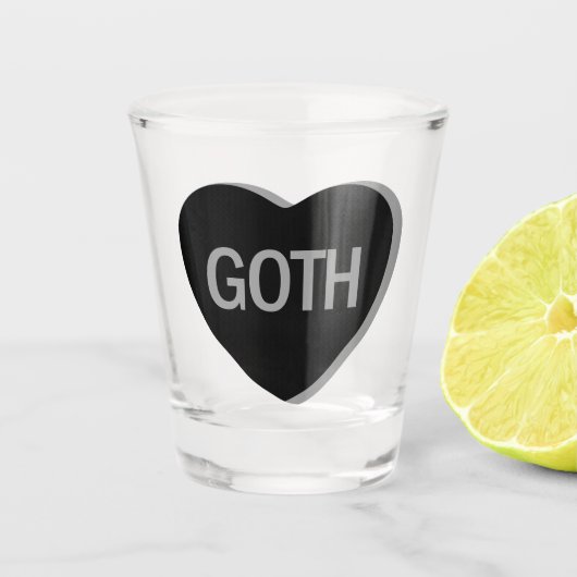 Candy Heart - Goth Schnapsglas (Vorderseite)