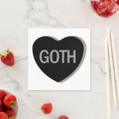 Candy Heart - Goth Serviette (Beispiel)