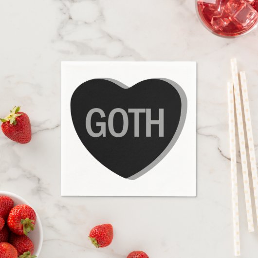 Candy Heart - Goth Serviette (Beispiel)