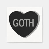Candy Heart - Goth Serviette (Vorderseite)