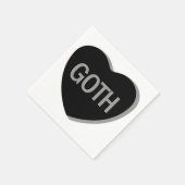 Candy Heart - Goth Serviette (Ecke)