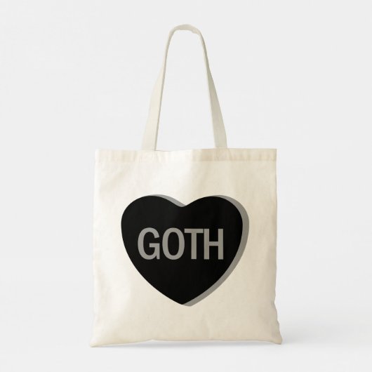 Candy Heart - Goth Tragetasche (Rückseite)