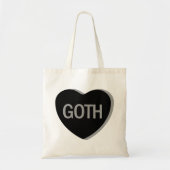 Candy Heart - Goth Tragetasche (Vorne)