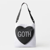 Candy Heart - Goth Tragetaschen Mit Langen Trägern (Rückseite)