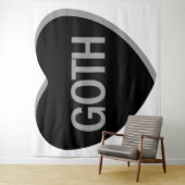 Candy Heart - Goth Wandteppich (Beispiel)