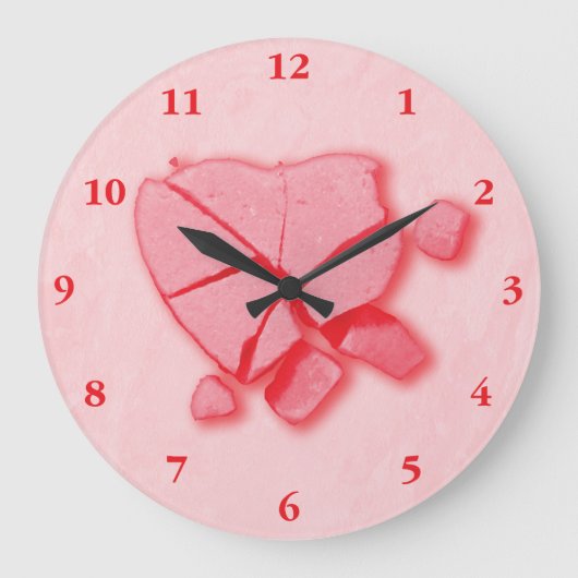Candy Heart Große Wanduhr (Vorderseite)