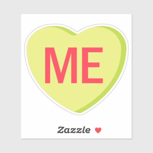 Candy Heart - ICH Aufkleber (Blatt)