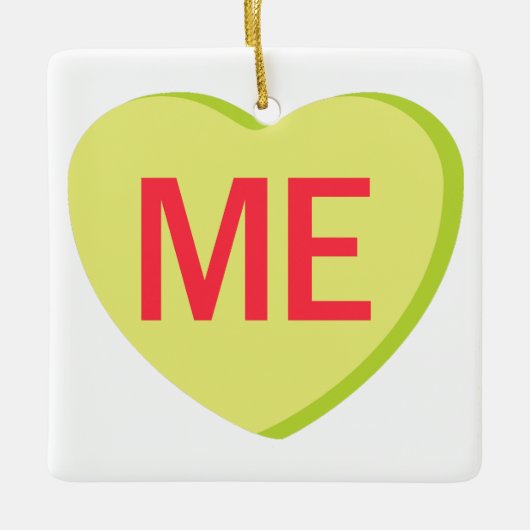 Candy Heart - ICH Keramikornament (Vorderseite)