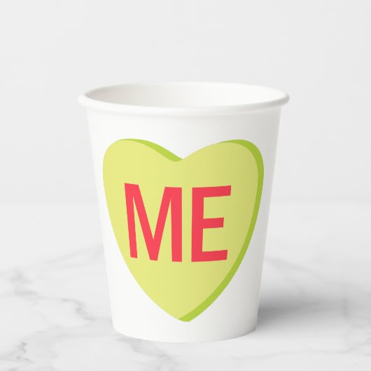 Candy Heart - ICH Pappbecher (Vorderseite)