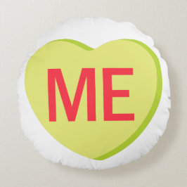 Candy Heart - ICH Rundes Kissen