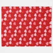 Candy Heart Kaskade Fleecedecke (Vorderseite (Horizontal))