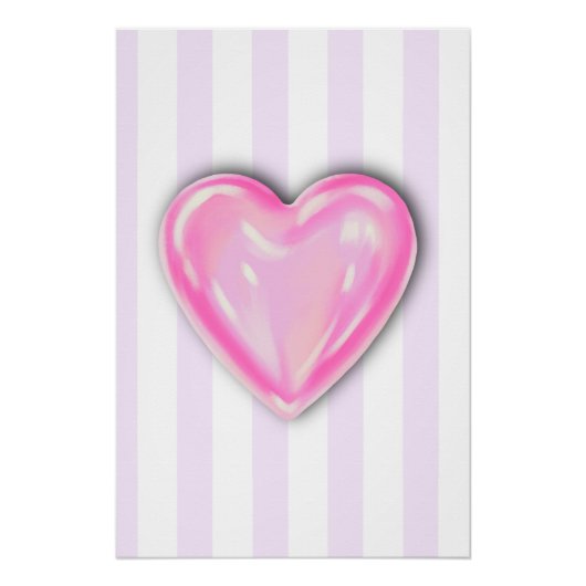 Candy Heart Kids Art Poster (Vorderseite)