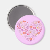 Candy Heart Magnet (Vorderseite/Rückseite)