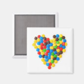 Candy Heart Magnet (Vorderseite/Rückseite)
