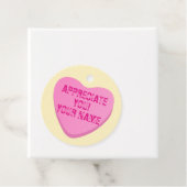 Candy Heart mit benutzerdefiniertem Text-Rosa Herz Geschenkanhänger (Beispiel)