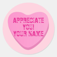 Candy Heart mit benutzerdefiniertem Text-Rosa Herz