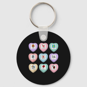 Candy Heart Pcs Symbol Special Bildung Teacher V Schlüsselanhänger