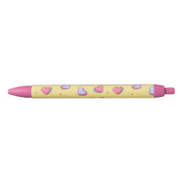 Candy Heart Pink und Yellow Pen Kugelschreiber
