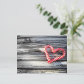 Candy Heart Postcard Postkarte (Stehend Vorderseite)
