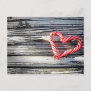 Candy Heart Postcard Postkarte