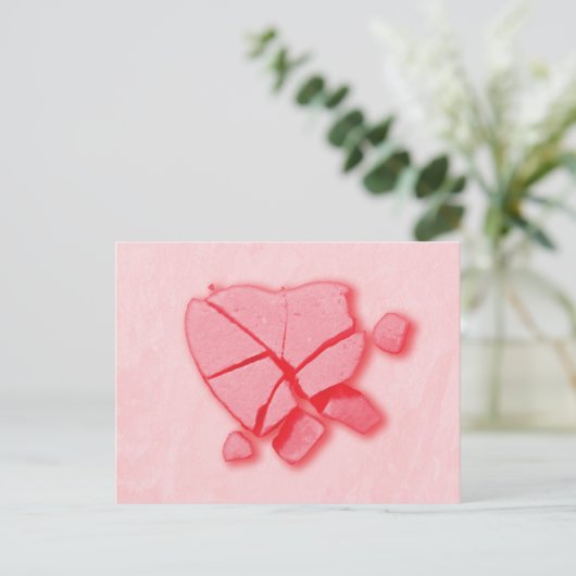 Candy Heart Postkarte (Stehend Vorderseite)