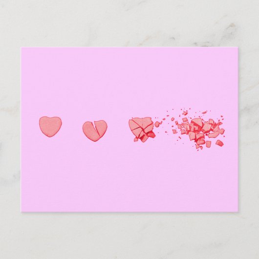 Candy Heart Postkarte (Vorderseite)