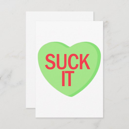 Candy Heart - SIND ZUM KOTZEN IT Dankeskarte (Vorne/Hinten)