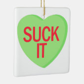 Candy Heart - SIND ZUM KOTZEN IT Keramikornament (Rechts)