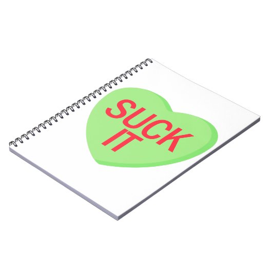 Candy Heart - SIND ZUM KOTZEN IT Notizblock (Linke Seite)