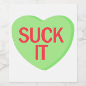 Candy Heart - SIND ZUM KOTZEN IT Weinetikett (Einzelnes Label)