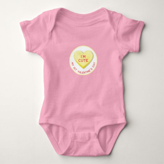 Candy Heart Süsse Pie Baby Strampler (Vorderseite)